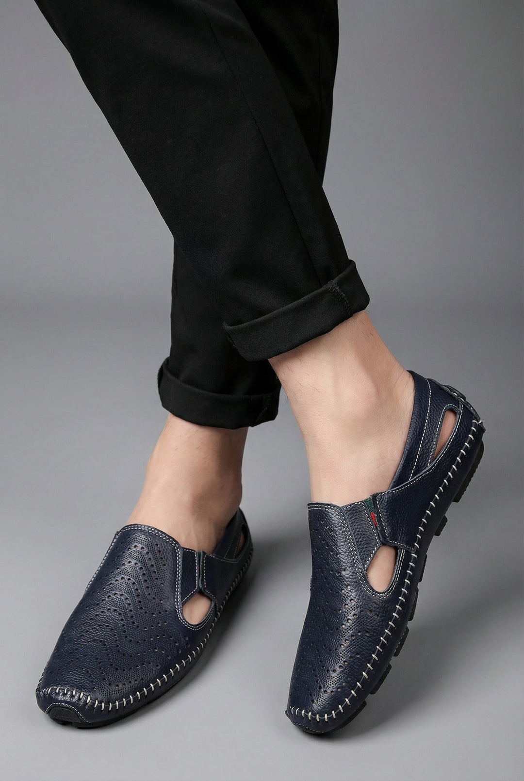 Stylish men's driving loafers with a flexible sole for all-day comfort.