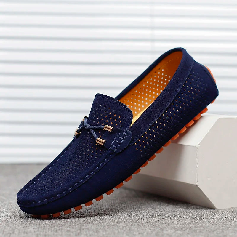 Men's comfortable breathable slip-on loafers, perfect casual everyday walk shoes.
