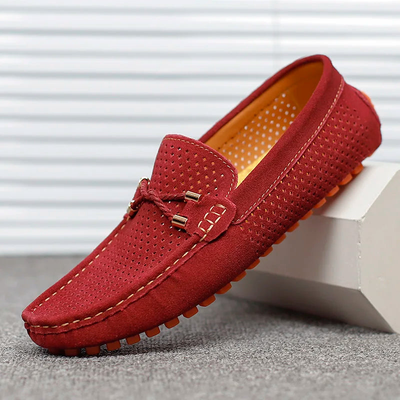 Versatile men's slip-on loafers, breathable & comfortable for casual everyday and summer fashion.