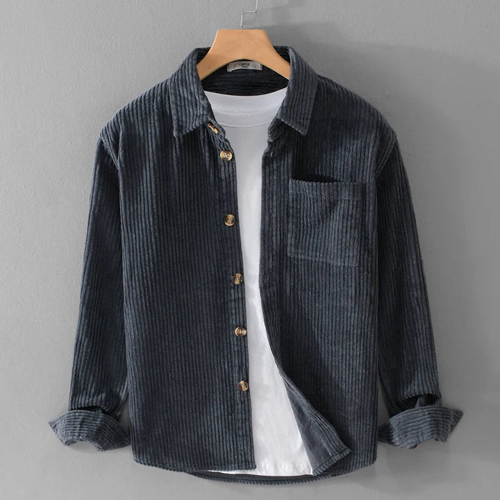 Stylish men's corduroy shirt offering a comfortable fit and classic appeal.