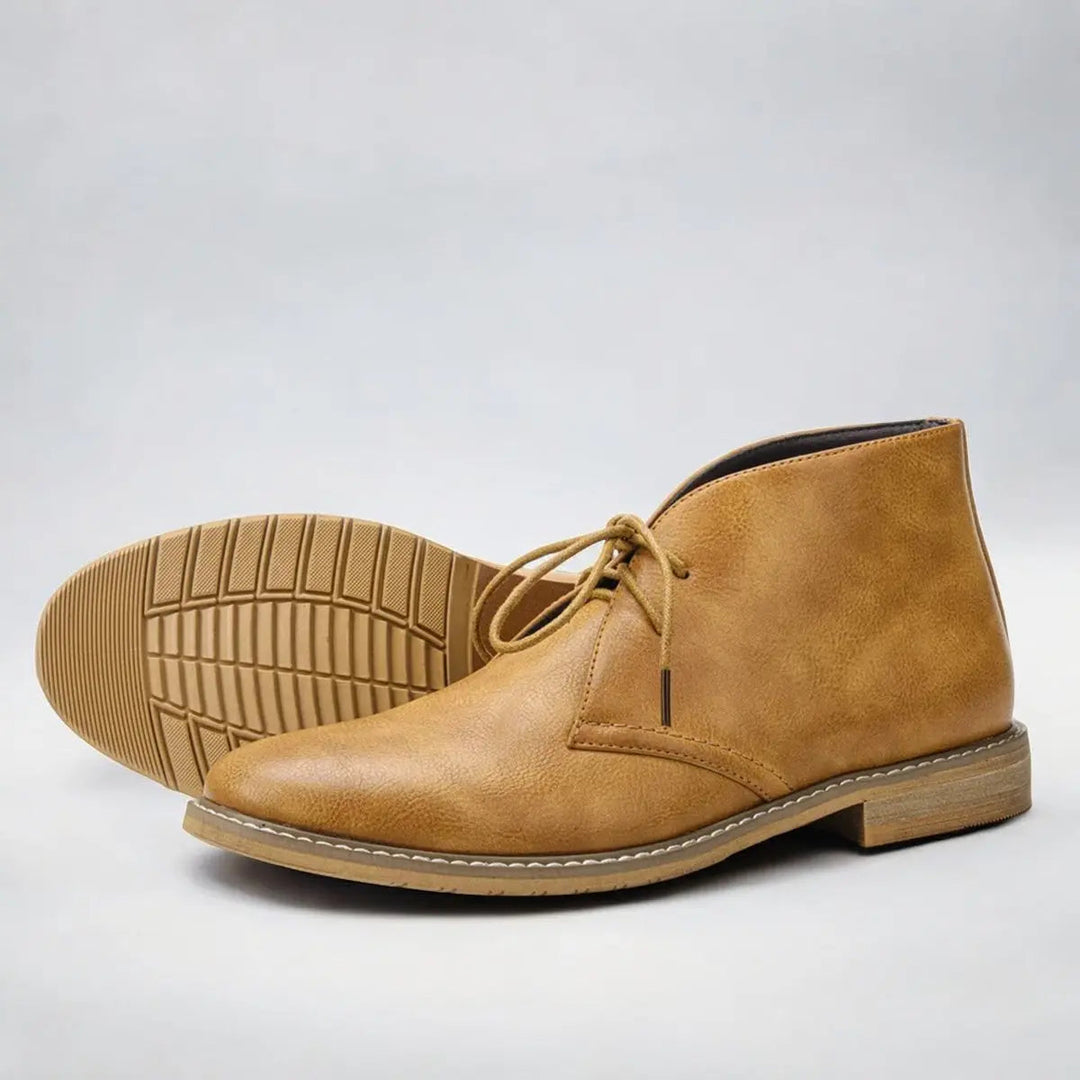 Classic men's lace-up chukka boots. Smart-casual ankle boots for versatile everyday wear & modern mens fashion.