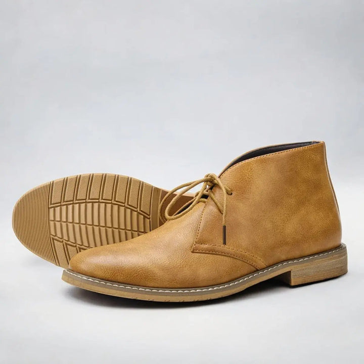 Classic men's lace-up chukka boots. Smart-casual ankle boots for versatile everyday wear & modern mens fashion.