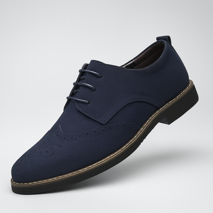 Comfortable and refined men's suede Oxford shoes, perfect for spring or autumn fashion.