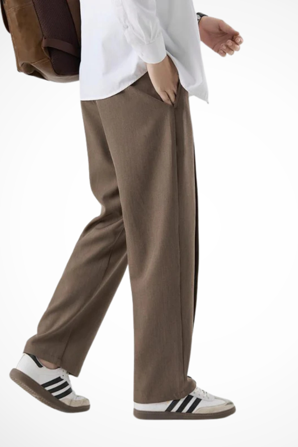 Celeste London men's black formal wide leg pleated trousers