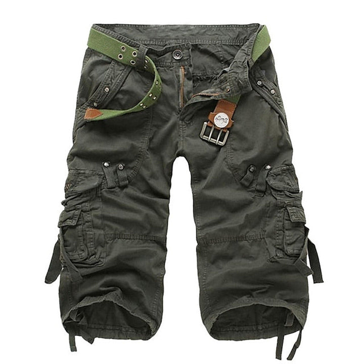Versatile men's cargo shorts, comfortable and stylish, featuring multi-zip pockets for utility & secure storage.