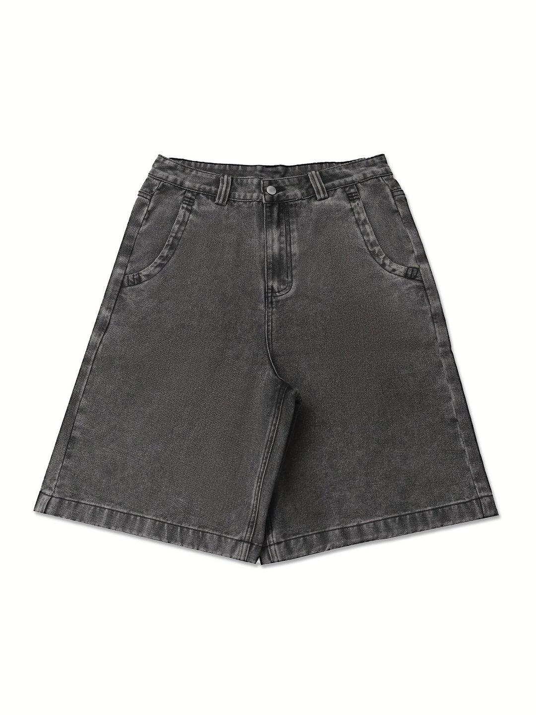 Relaxed fit Bermuda shorts for men, showcasing beautiful embroidery