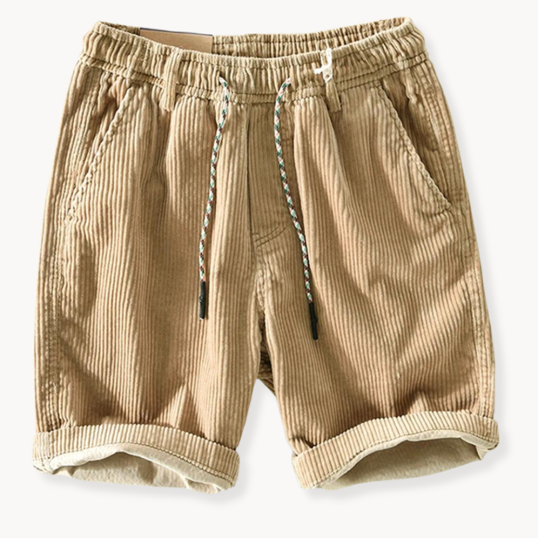Men's casual comfort shorts with adjustable drawstring waist, perfect for everyday summer wear & relaxed fit.
