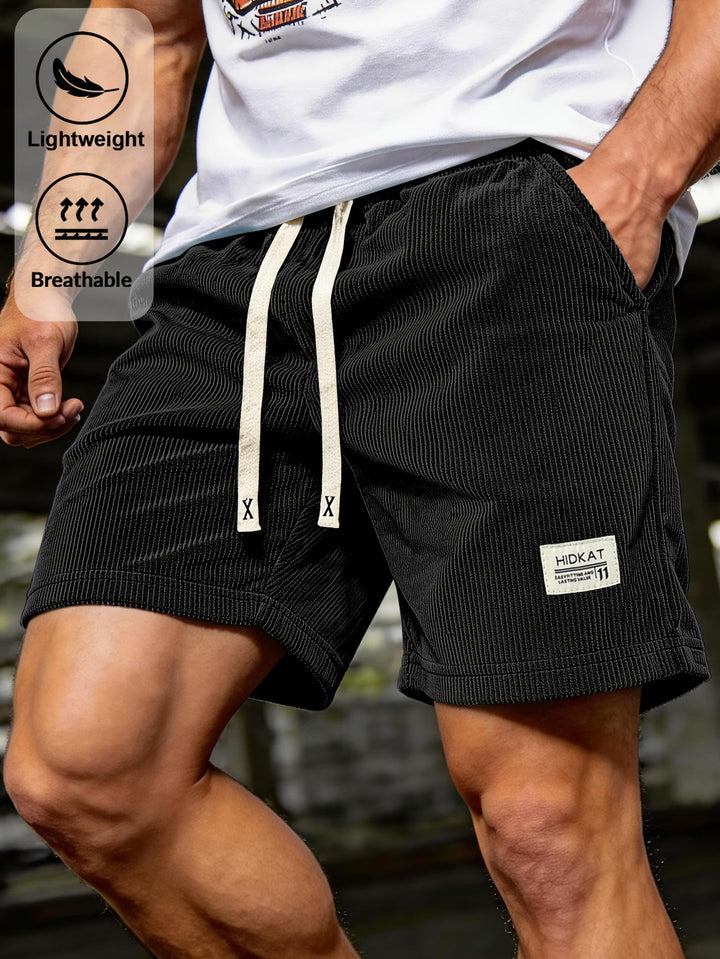 Men's casual drawstring shorts in a relaxed fit, perfect for summer comfort & everyday style.