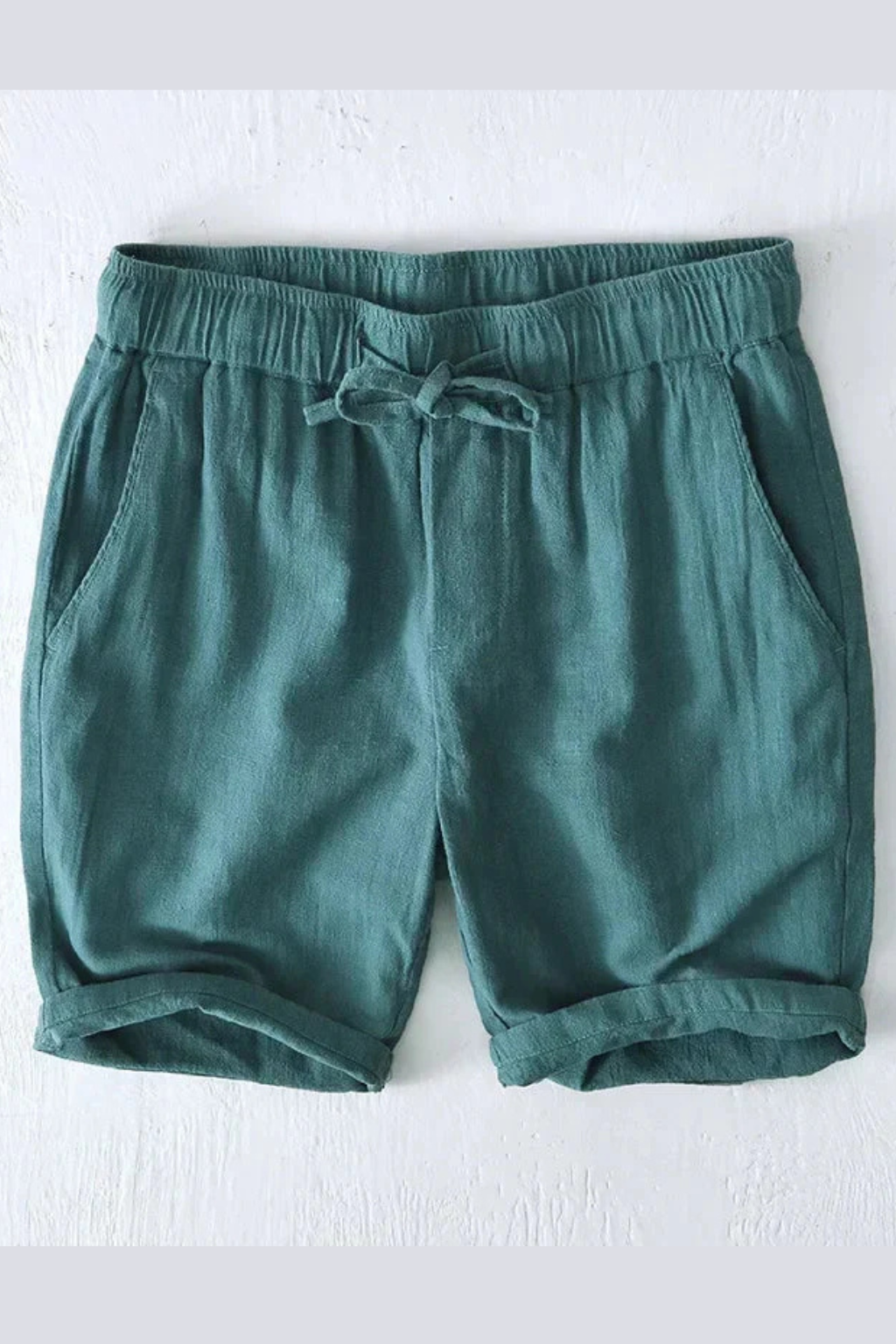 Men's lightweight summer shorts with an adjustable drawstring waist and side pockets