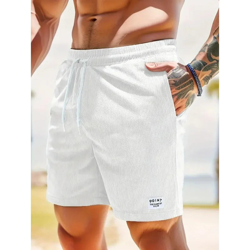 Lightweight men's summer shorts, ideal for warm weather & versatile casual outfits. Everyday relaxed fit.