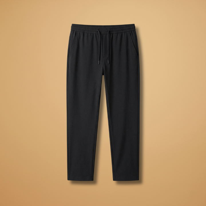 Men's casual elastic waist trousers with side pockets, perfect for summer.