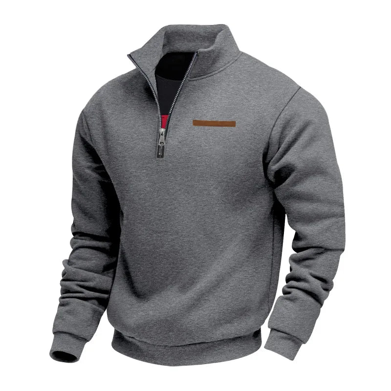 Versatile men's sweatshirt made from warm fleece, perfect for any casual occasion.