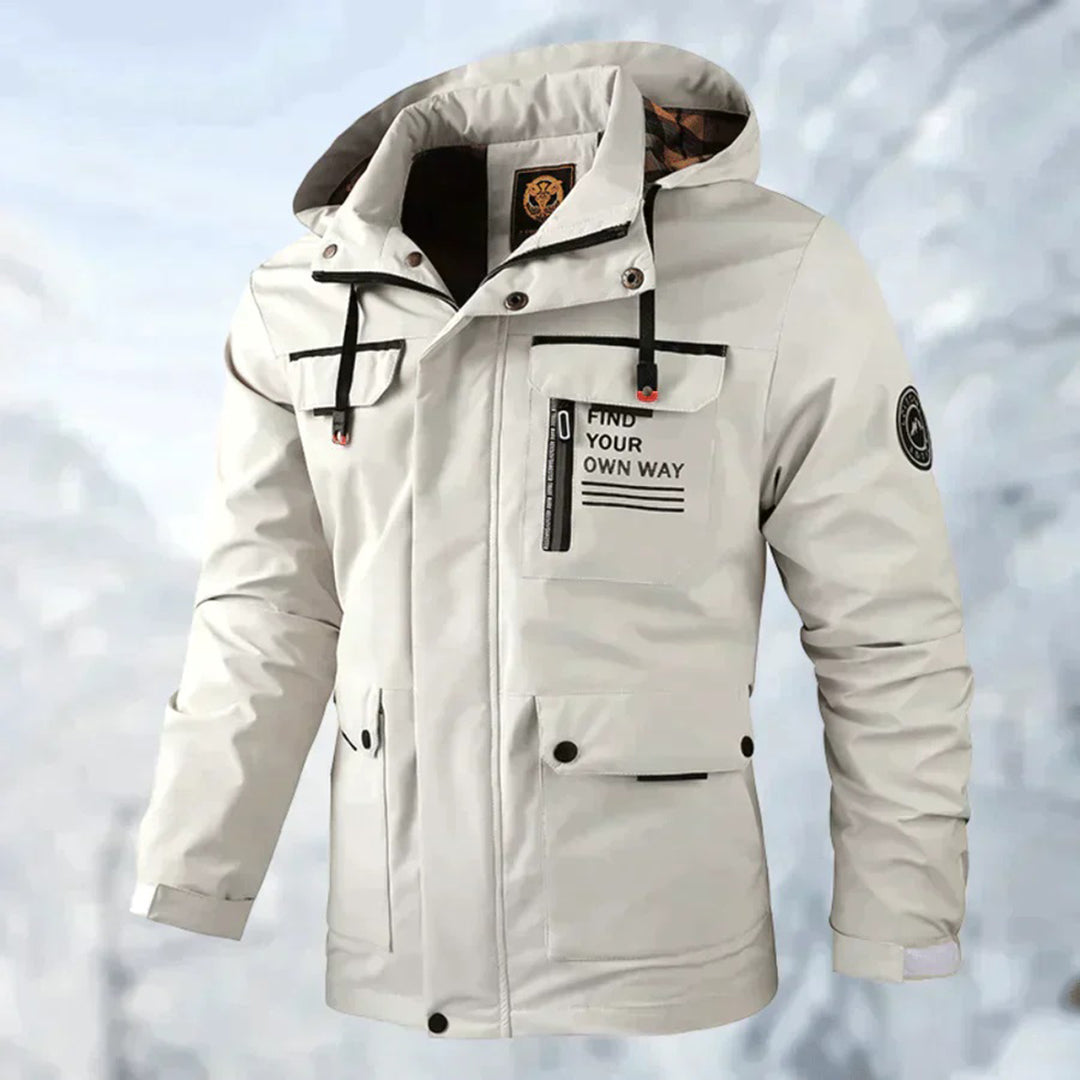 Men's casual hooded outdoor jacket, lightweight & versatile for everyday comfort. Spring/autumn outerwear.