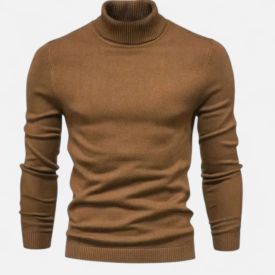 Essential mens sweater for casual outings, featuring a trendy lapel neck design.