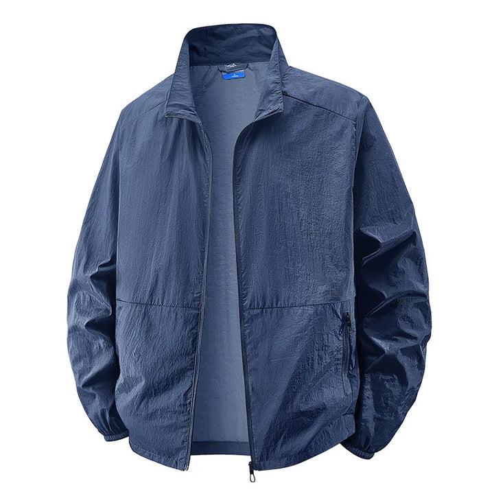 Versatile men's collar jacket, lightweight and casual, suitable for spring, fall, and everyday layering outerwear.