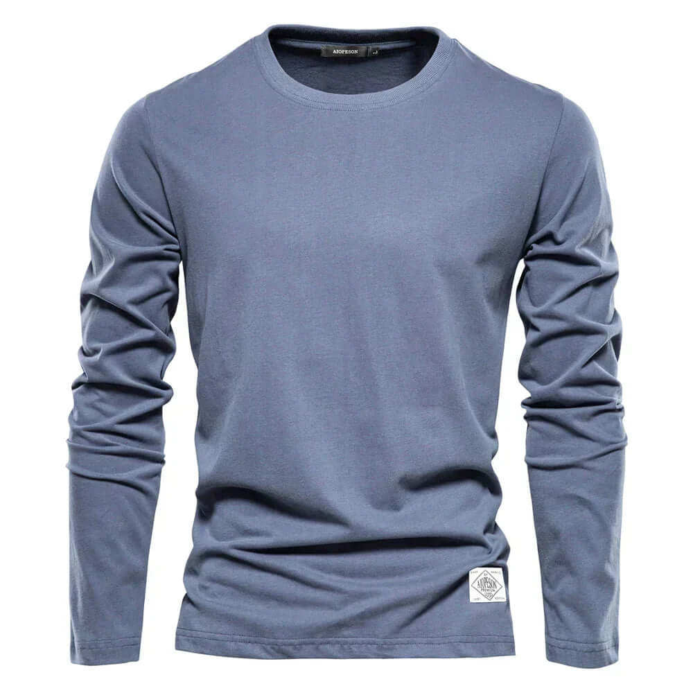 Men's casual long sleeve tee in a relaxed fit for everyday comfort and style.