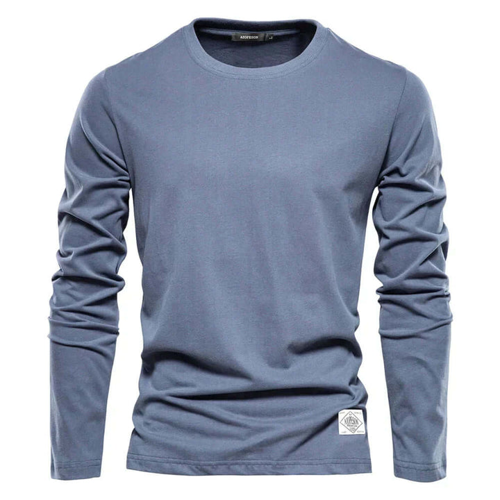 Men's casual long sleeve tee in a relaxed fit for everyday comfort and style.
