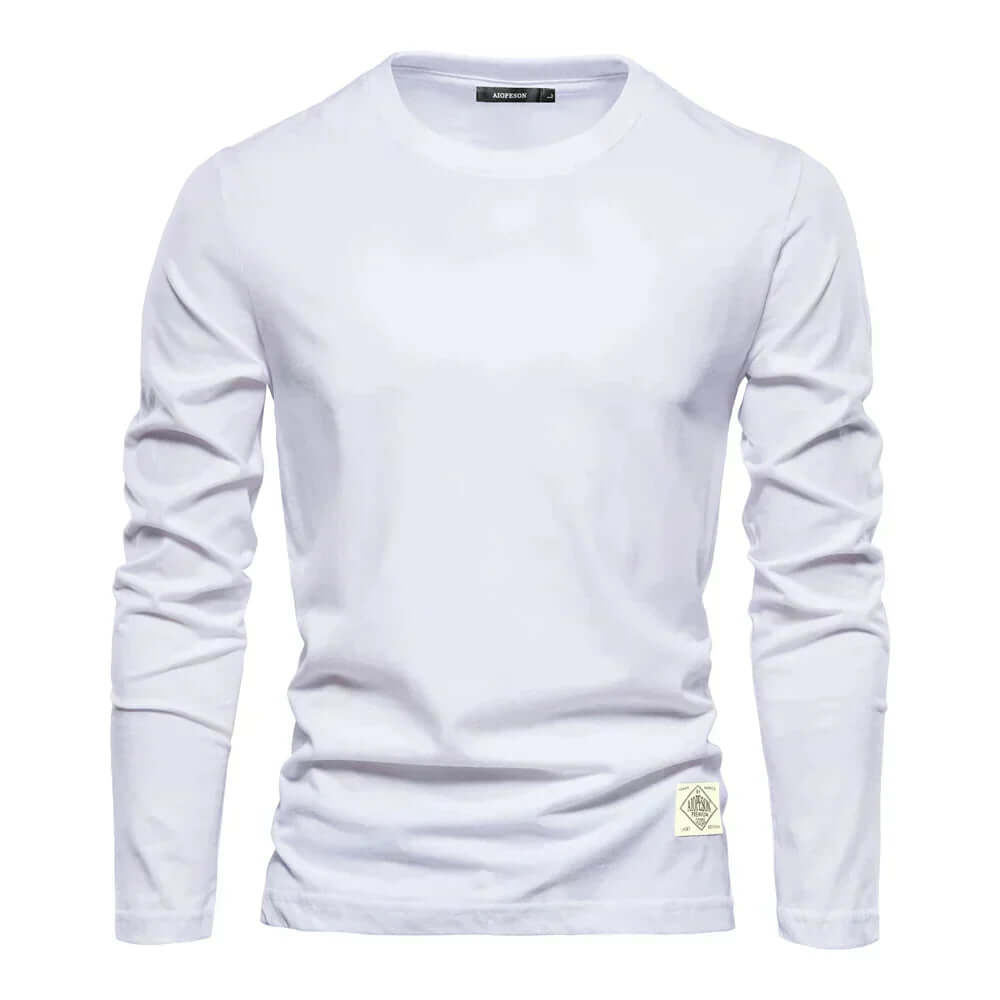 Comfortable men's long sleeve tee, an essential casual top for effortless style.