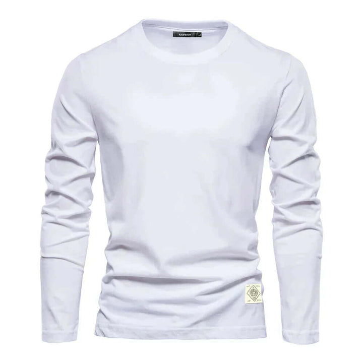 Comfortable men's long sleeve tee, an essential casual top for effortless style.