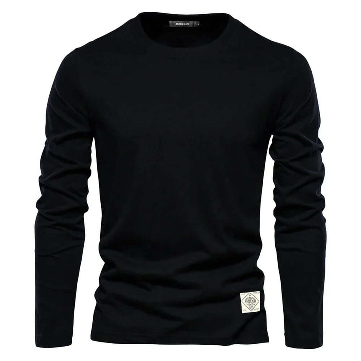 Everyday wear men's long sleeve top, a comfortable and versatile layering piece.