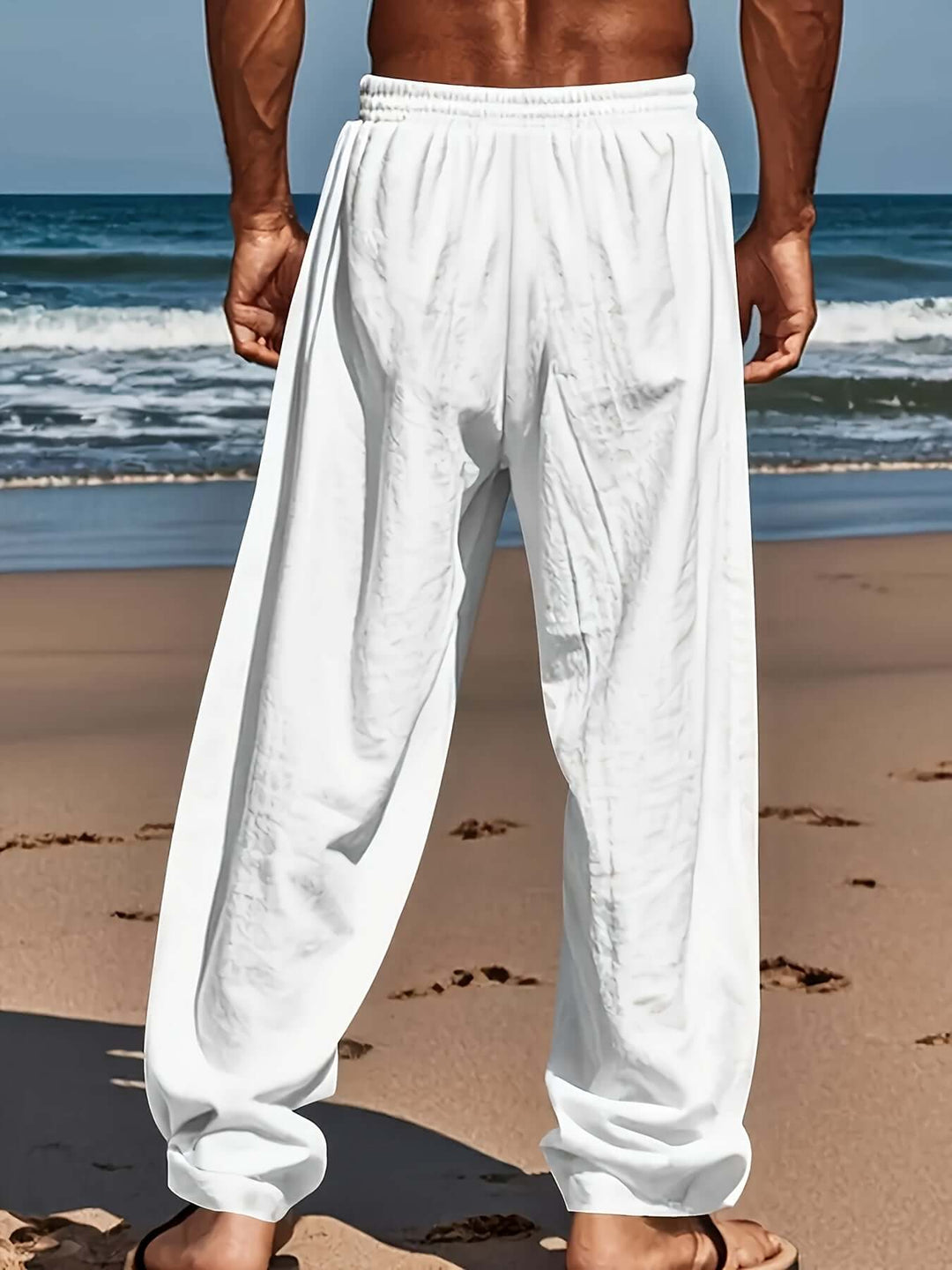 Breathable loose fit men's pants, essential for summer, spring, and ultimate comfort.