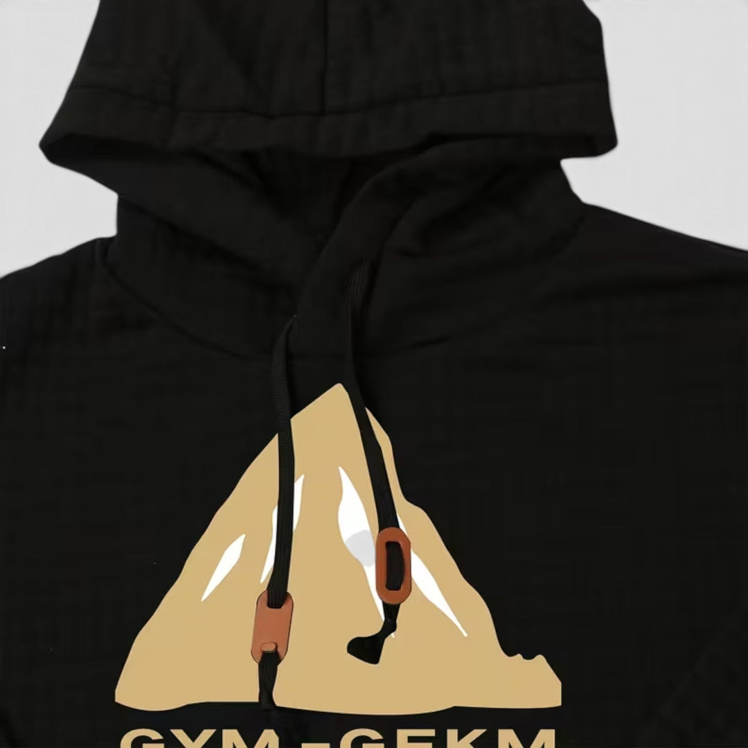 Versatile men's casual hoodie, a modern pullover ideal for fall layering.