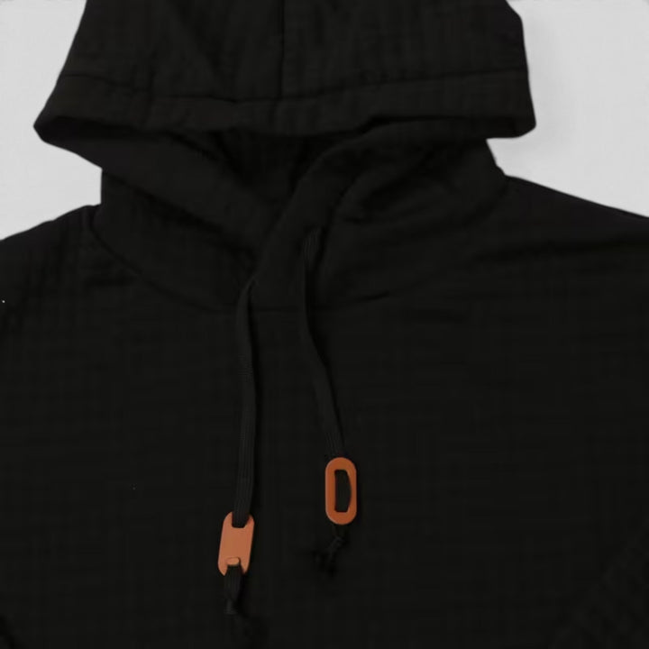 Comfortable men's casual hoodie, modern pullover for versatile fall wear.