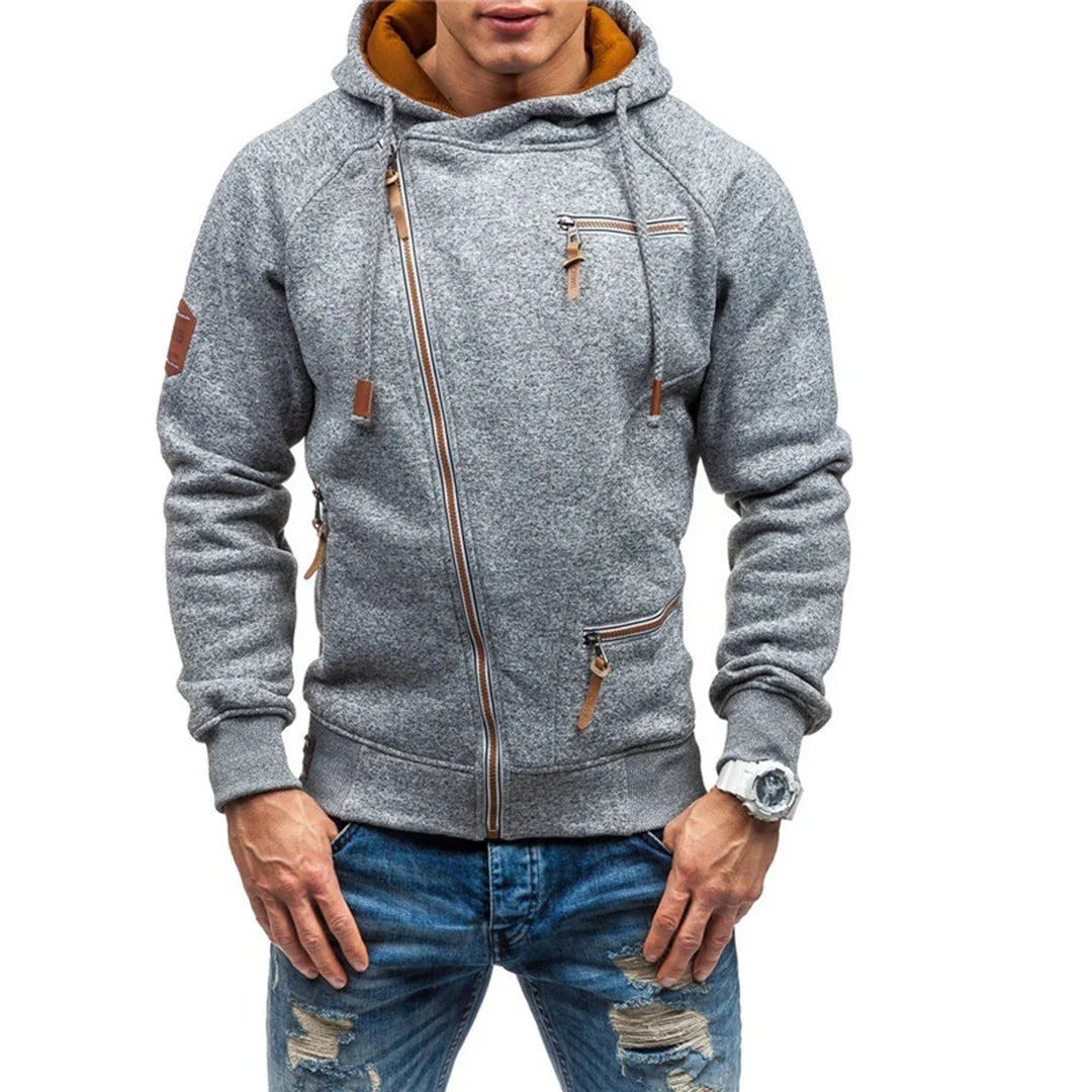 Men's casual pullover hoodie with front pockets, perfect for comfortable everyday wear or loungewear.
