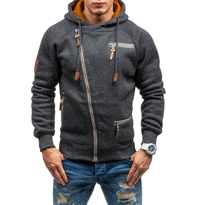 Comfortable men's pullover hoodie for casual wear. Features soft fabric, spacious pockets & everyday versatility.