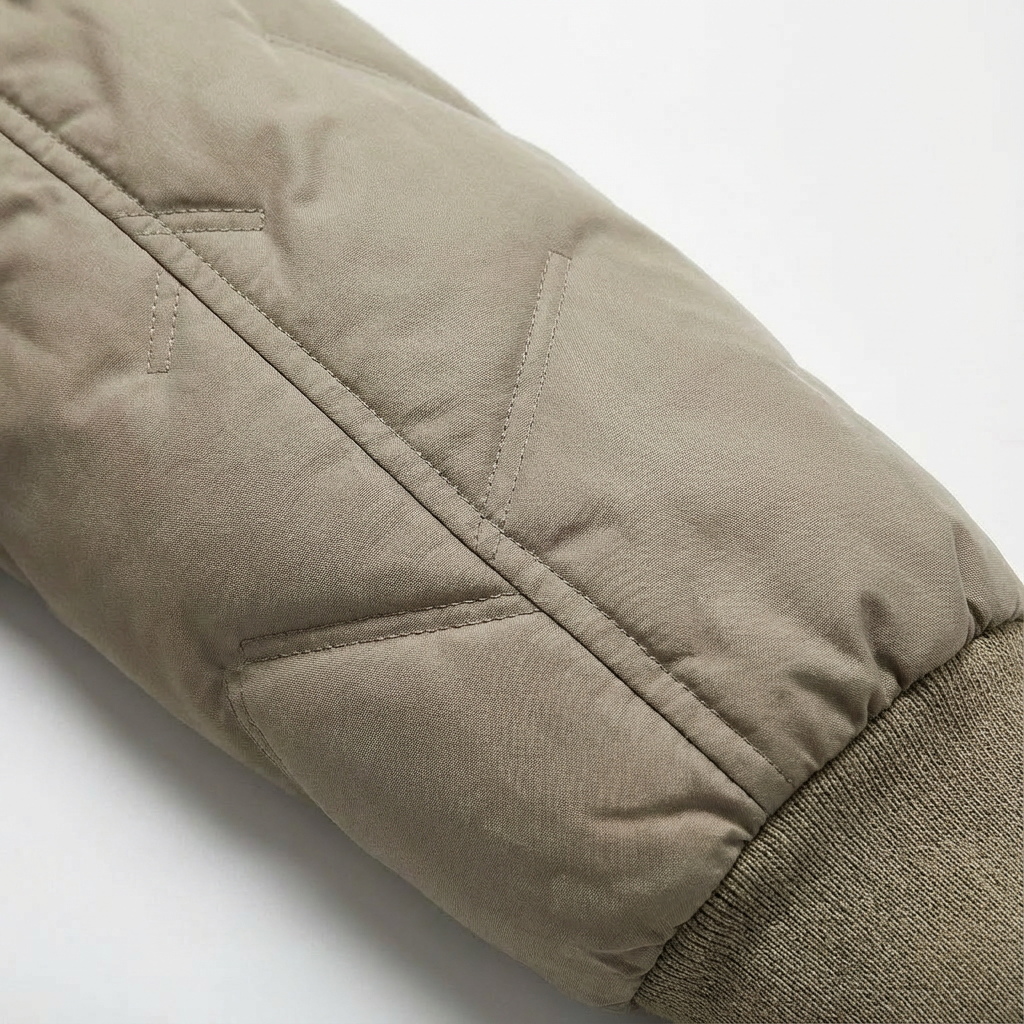 Quilted bomber jacket for men, a versatile & stylish piece of casual outerwear.