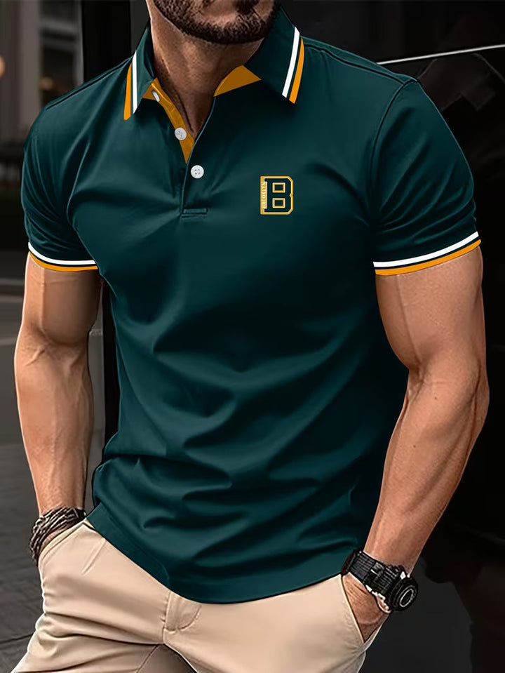 Versatile men's short-sleeve polo shirt, a classic everyday top for comfortable and smart-casual style.