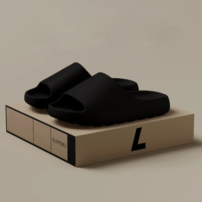 Men's casual slip-on comfort slippers for indoor & outdoor use, featuring a modern design and lightweight feel.