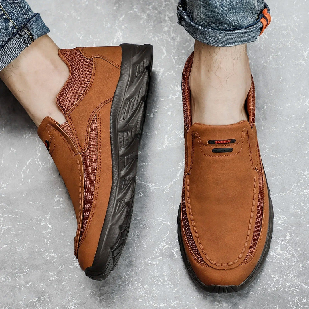 Men's breathable spring/summer loafers, slip-on comfort shoes ideal for driving & daily casual wear. Lightweight style.