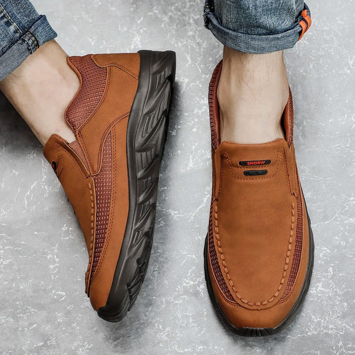 Men's breathable spring/summer loafers, slip-on comfort shoes ideal for driving & daily casual wear. Lightweight style.