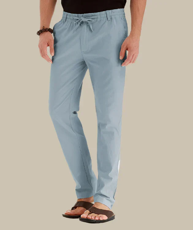 Classic fit men's pull-on casual trousers, perfect for summer and everyday fashion.