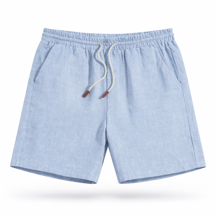 Lightweight men's summer shorts with drawstring waist, offering relaxed comfort for warm weather.