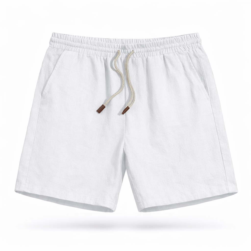 Stylish men's casual summer shorts; a relaxed fit with a functional drawstring waist for easy comfort.