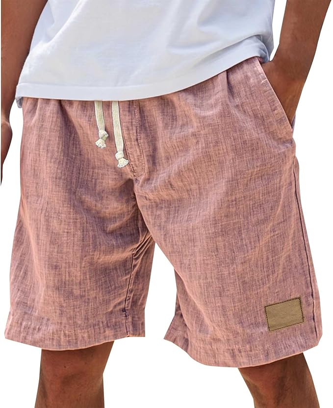 Comfortable men's summer shorts, relaxed fit for everyday wear in warm weather & casual outings.