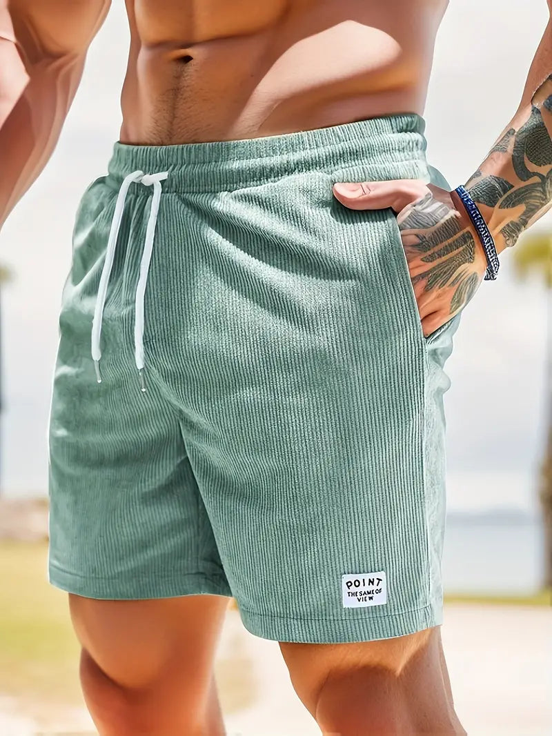 Durable men's swim shorts, quick-dry, perfect for active water sports and travel.