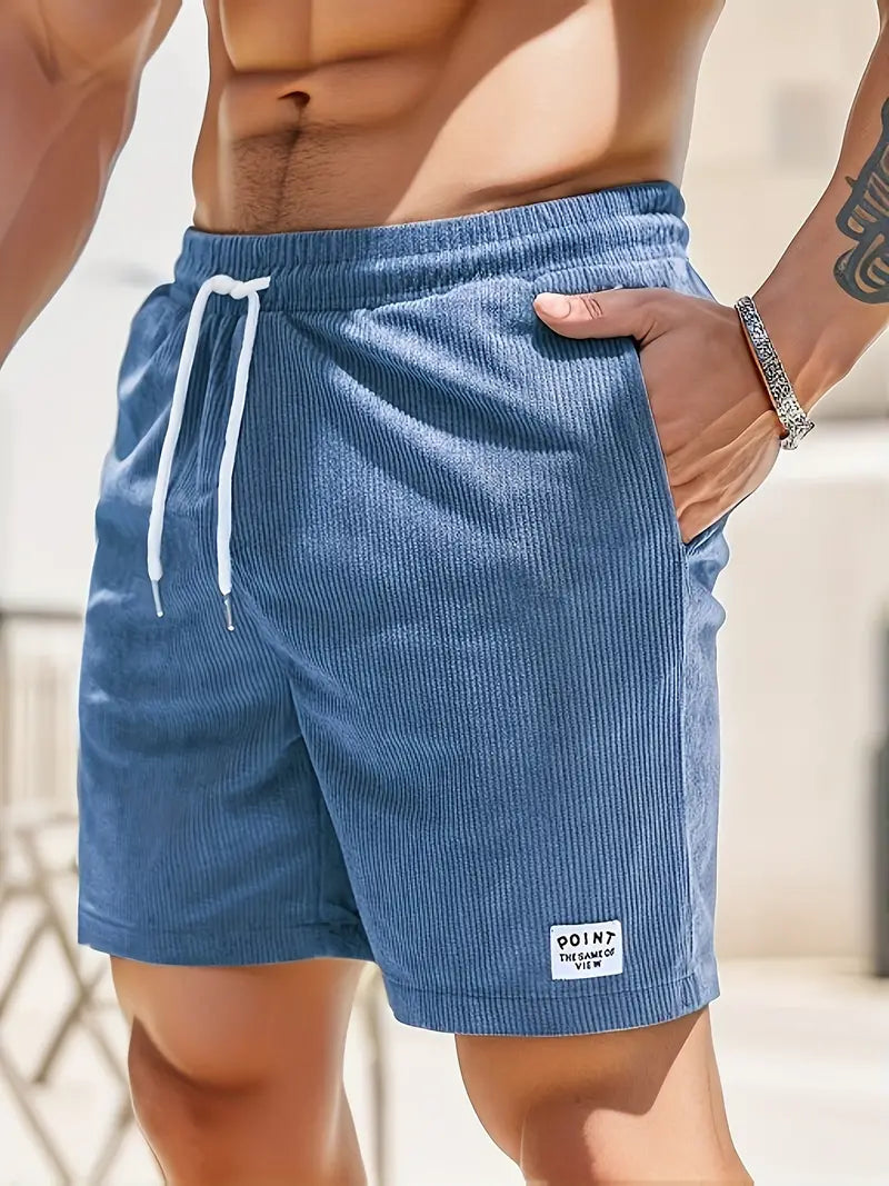Stylish men's casual swim shorts, versatile for beach, pool, and summer apparel.
