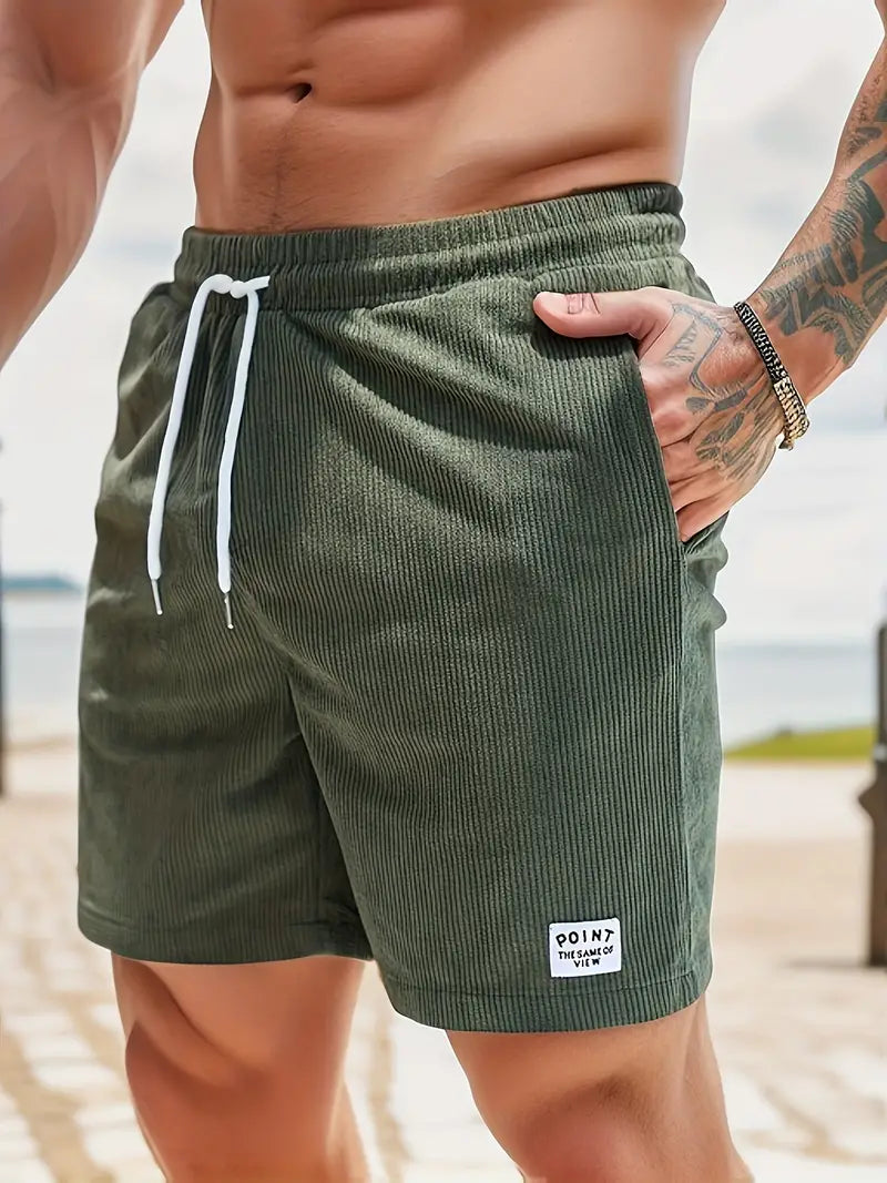 Comfortable men's casual swim shorts, summer fashion, great for all-day wear.