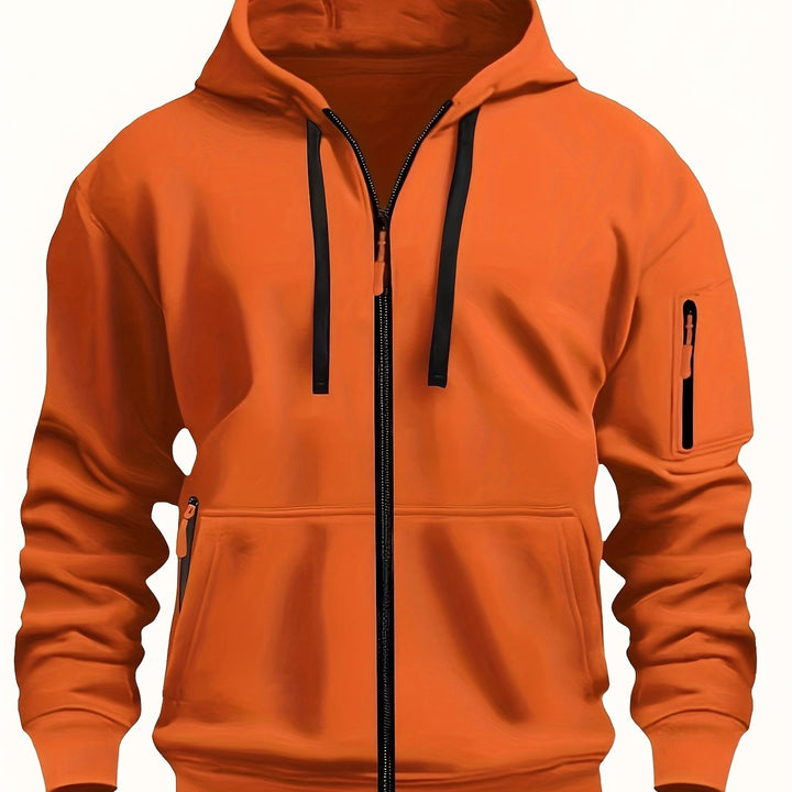 Casual style inspiration with a men's zip hoodie for autumn