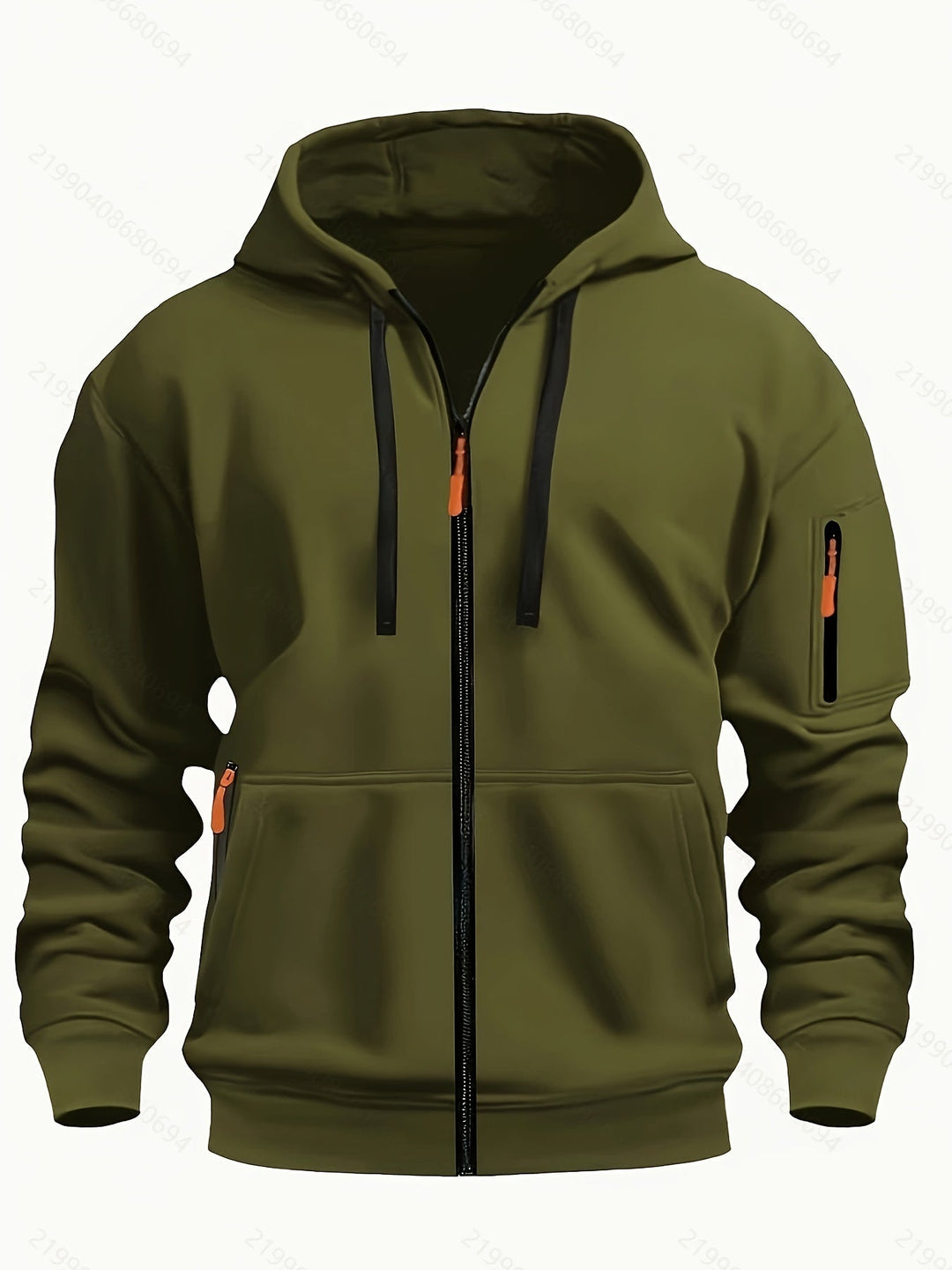Versatile hooded jacket for men, ideal for activewear or lounging
