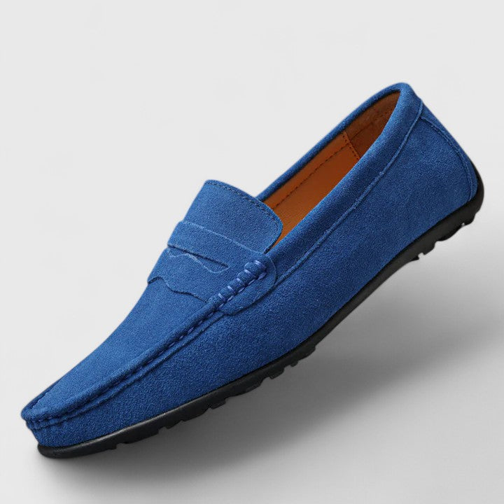 Lightweight men's dress loafers: Charlie Premium everyday comfort footwear in tan.