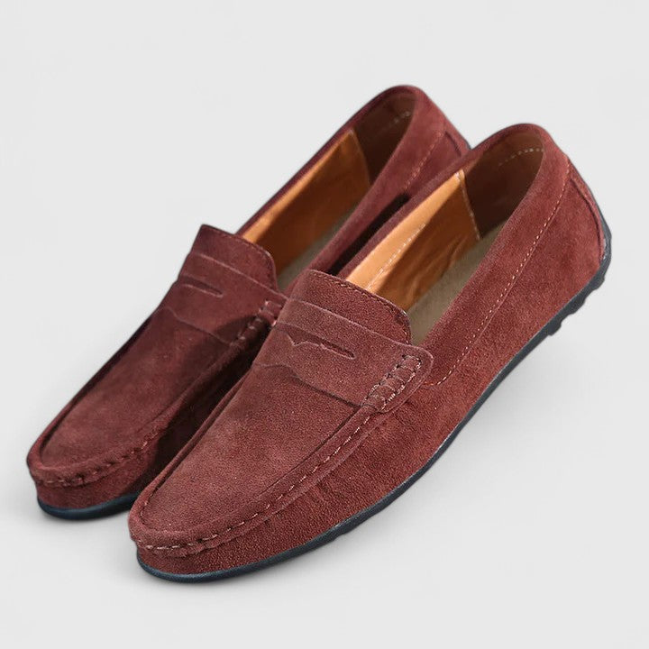 Classic navy Charlie loafers for men, designed for premium comfort & easy slip-on wear.