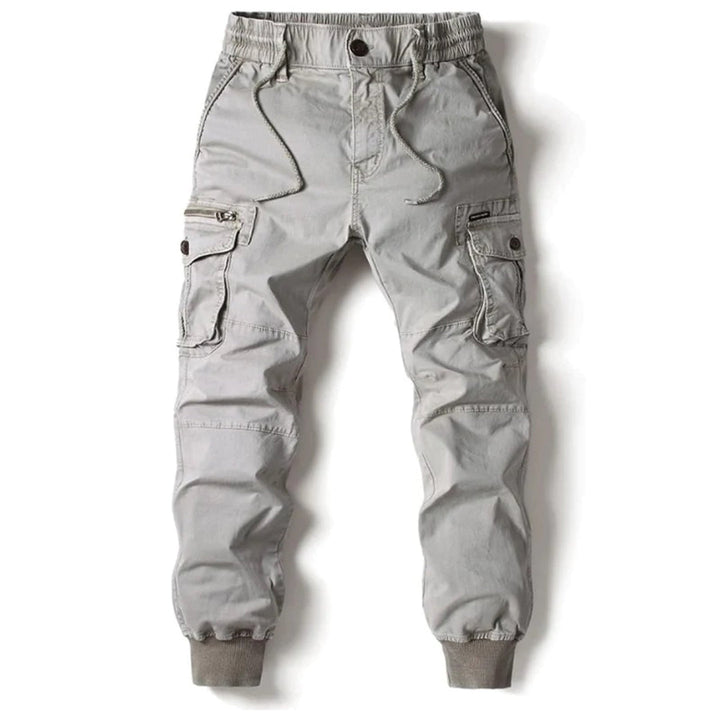 Men's fashion forward Charlie cargo pants with a modern tapered fit.