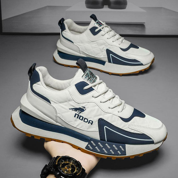 Comfortable men's chunky platform sneakers, lace-up style for elevated street fashion.