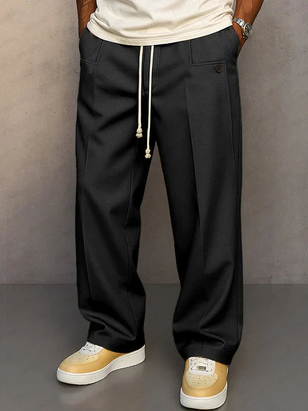 Men's classic adjustable drawstring pants for ultimate comfort & relaxed fit, perfect for casual everyday wear.