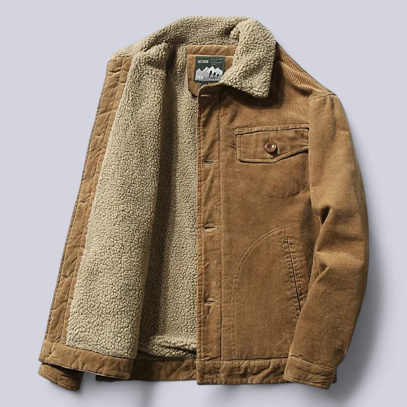 Men's classic autumn jacket with soft interior. Stylish & warm fall outerwear for men.