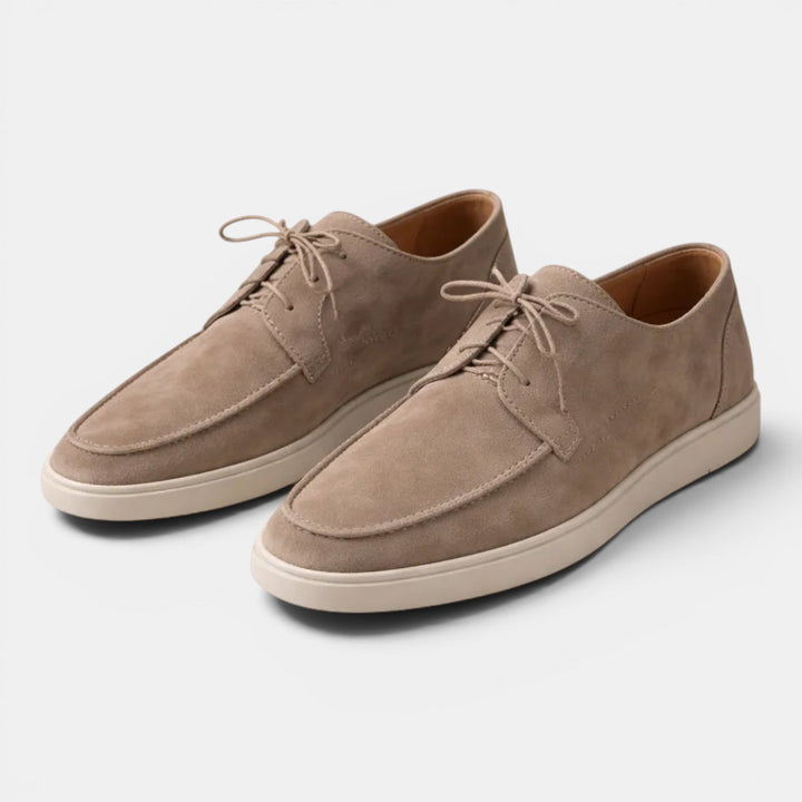 Versatile men's classic lace-up loafers, offering comfortable summer style for smart-casual and everyday outfits.